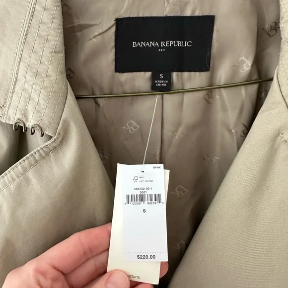 Banana Republic Factory Beige Trench Coat - Picture 5 of 8